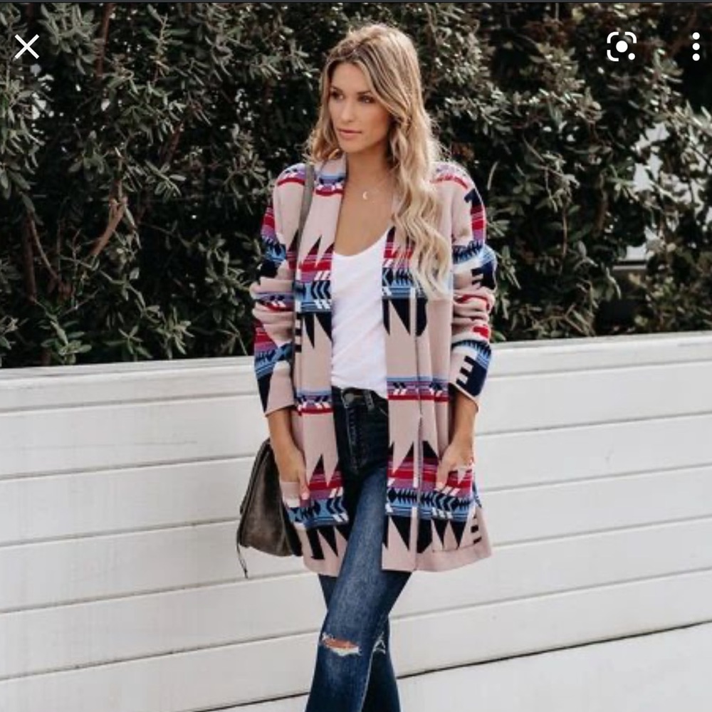 VICI cardigan Winding road cotton tribal XS/S